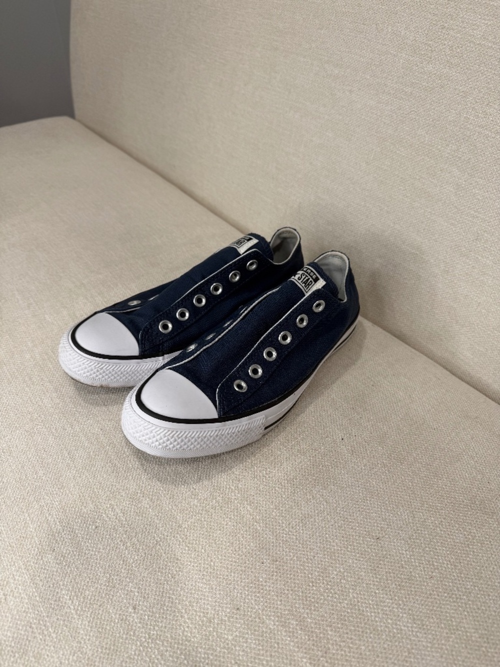 Converse Chuck Taylor All Star Slip-On Navy Sneakers Size 8
